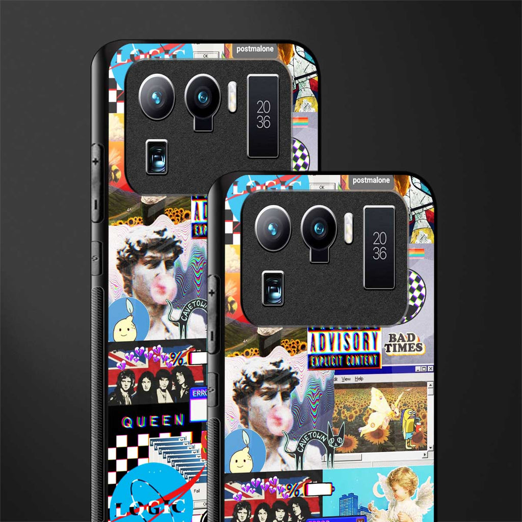 y2k collage aesthetic glass case for mi 11 ultra 5g image-2