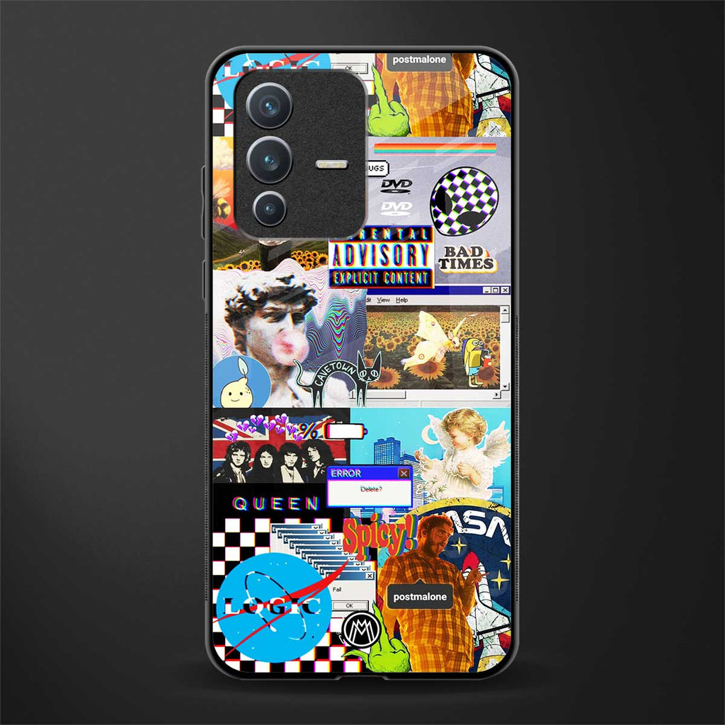 y2k collage aesthetic glass case for vivo v23 5g image