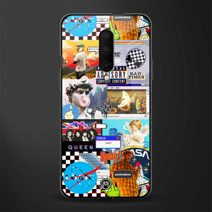 y2k collage aesthetic glass case for oneplus 7 pro image