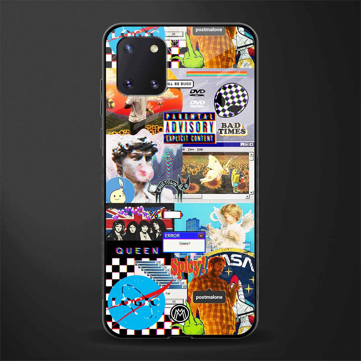 y2k collage aesthetic glass case for samsung galaxy note 10 lite image