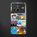 y2k collage aesthetic glass case for vivo x80 image