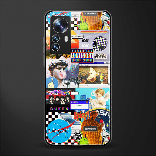y2k collage aesthetic back phone cover | glass case for xiaomi 12 pro