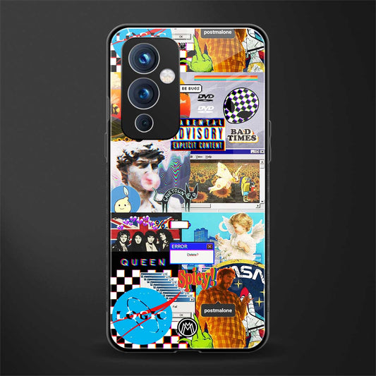 y2k collage aesthetic back phone cover | glass case for oneplus 9