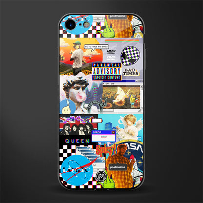 y2k collage aesthetic glass case for iphone 8 image