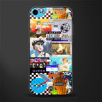 y2k collage aesthetic glass case for iphone se 2020 image