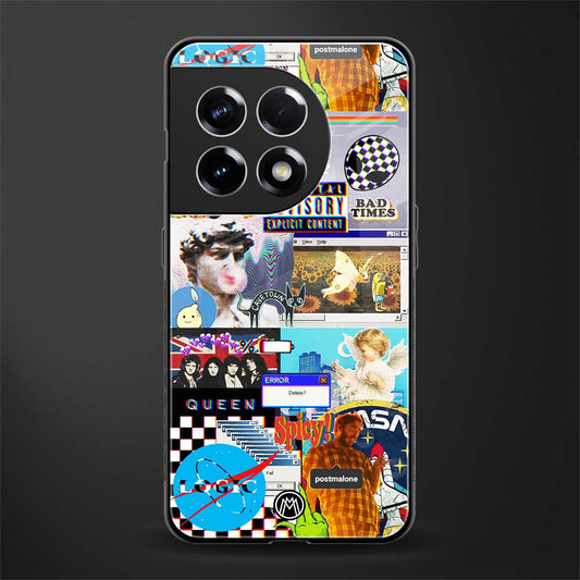 y2k collage aesthetic back phone cover | glass case for oneplus 11r