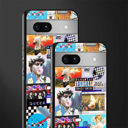 y2k collage aesthetic back phone cover | glass case for Google Pixel 7A