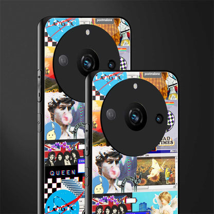 y2k collage aesthetic back phone cover | glass case for realme 11 pro 5g