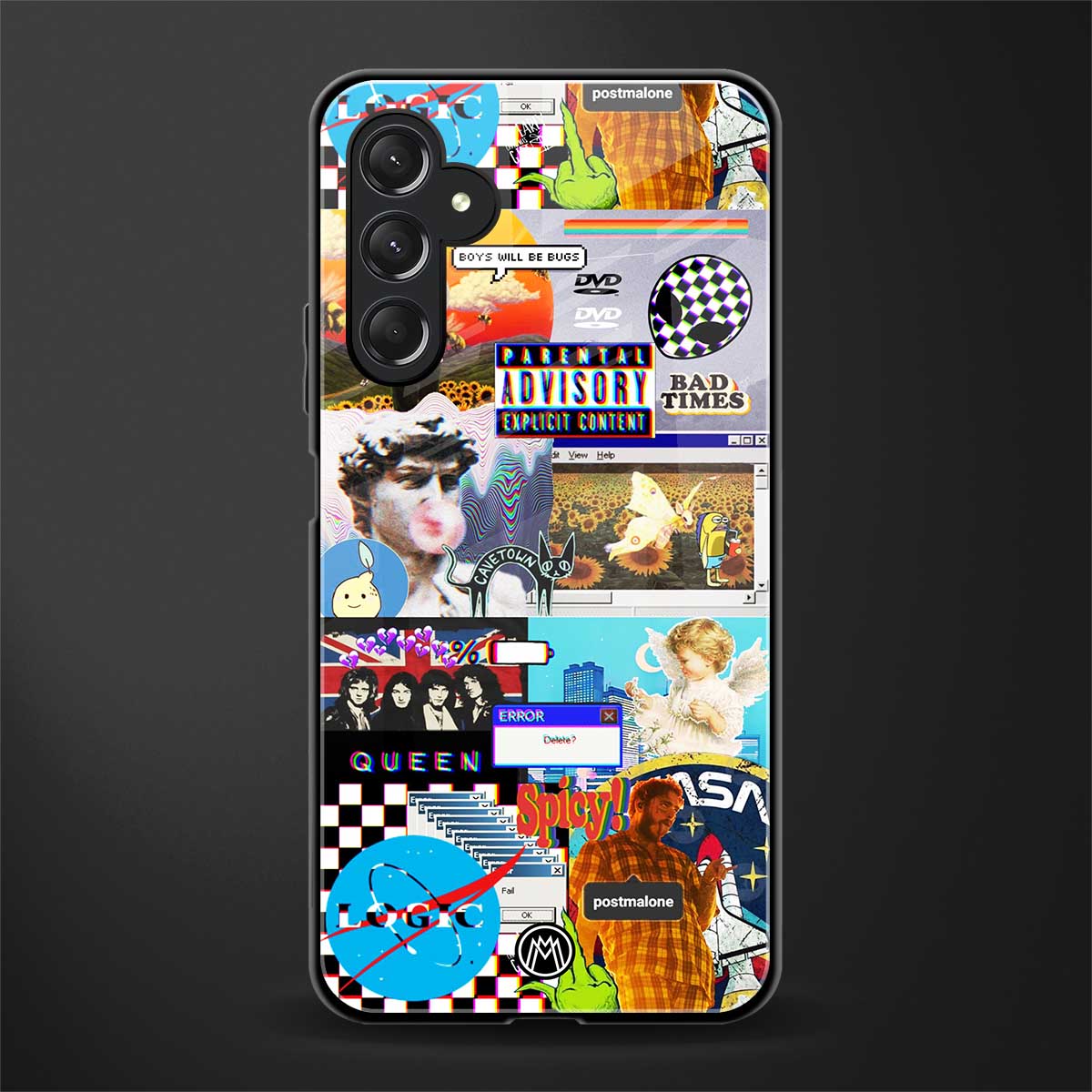 y2k collage aesthetic back phone cover | glass case for samsun galaxy a24 4g