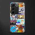 y2k collage aesthetic back phone cover | glass case for vivo v27 pro 5g