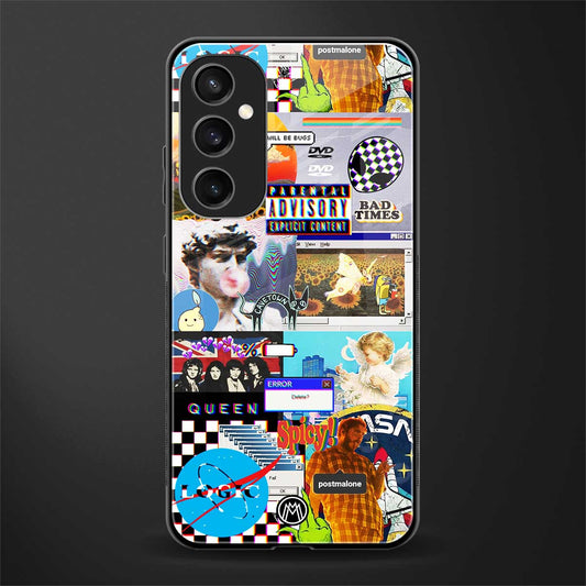 y2k collage aesthetic back phone cover | glass case for samsung galaxy s23 fe 5g