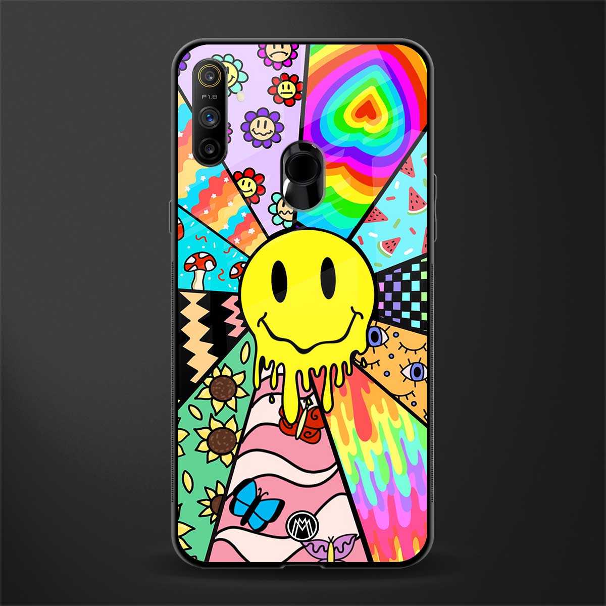y2k doodle glass case for realme narzo 20a image