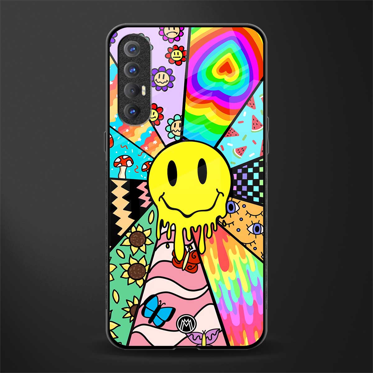 y2k doodle glass case for oppo reno 3 pro image