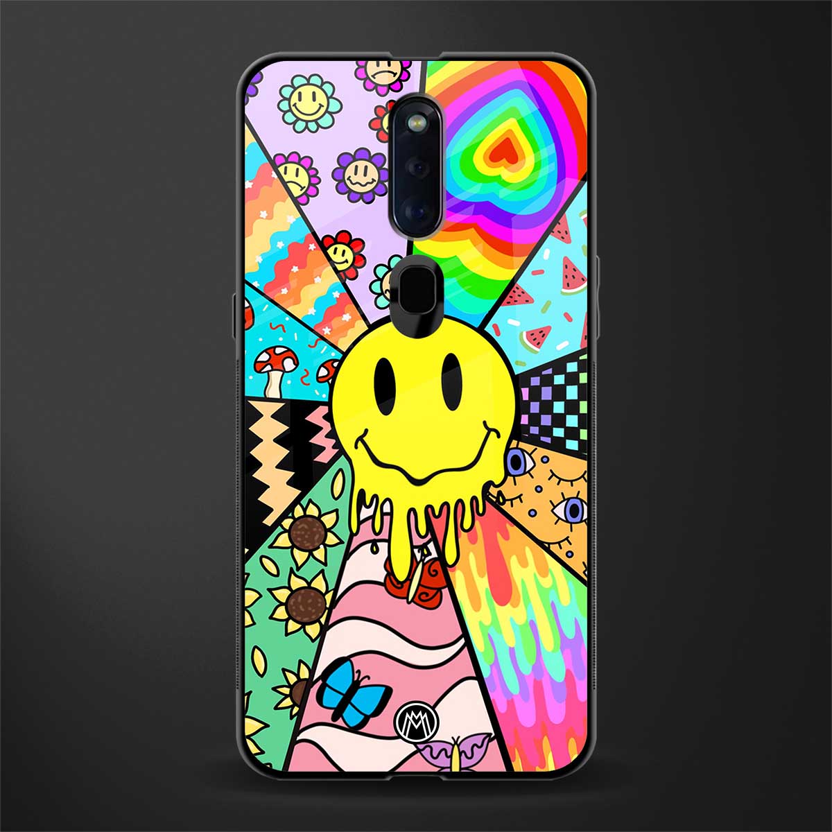 y2k doodle glass case for oppo f11 pro image