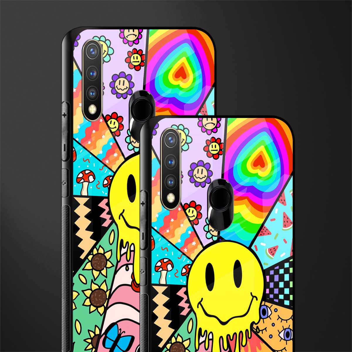 y2k doodle glass case for vivo y19 image-2