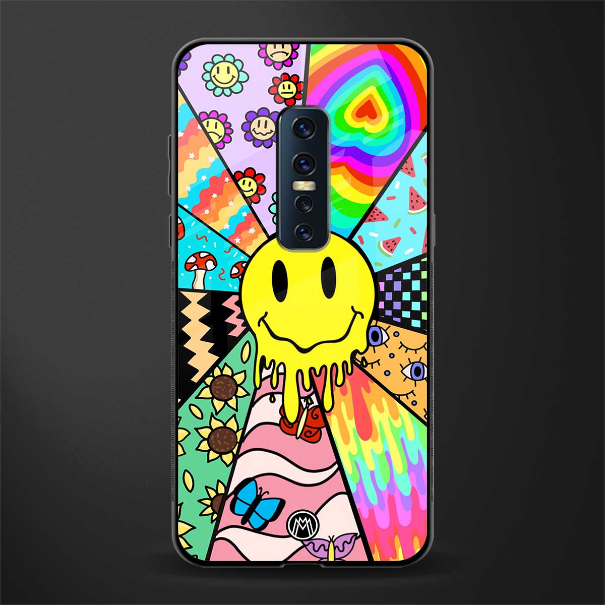 y2k doodle glass case for vivo v17 pro image