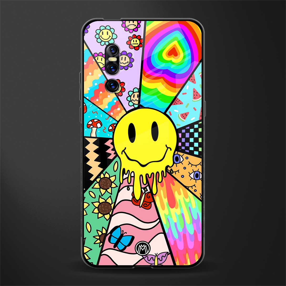 y2k doodle glass case for vivo v15 pro image