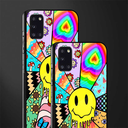 y2k doodle glass case for samsung galaxy a31 image-2