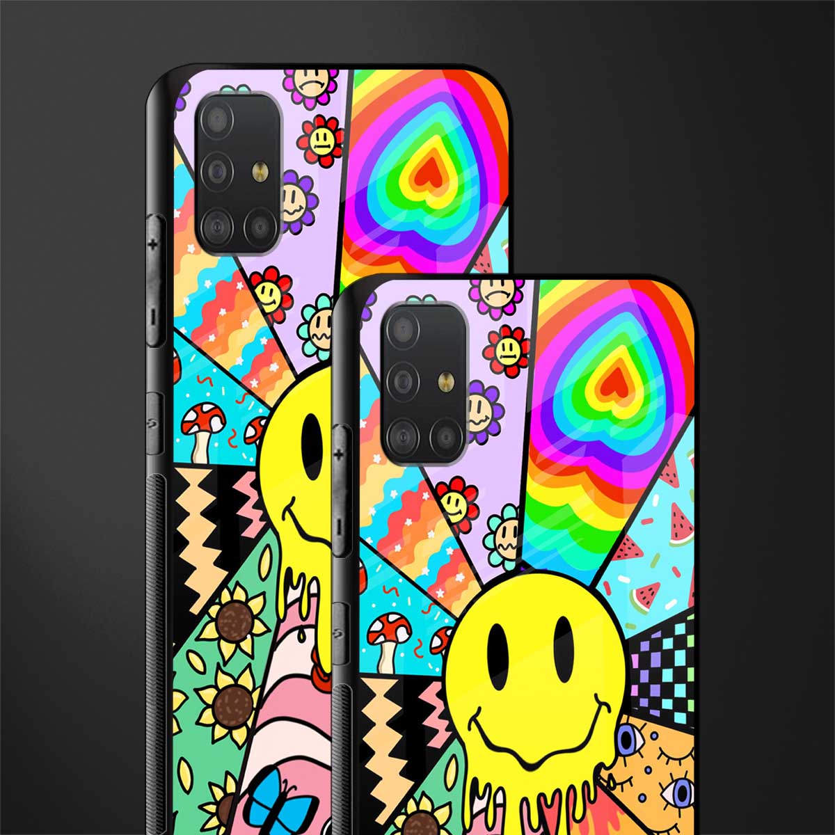 y2k doodle glass case for samsung galaxy a51 image-2