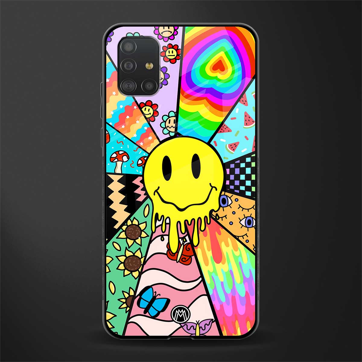 y2k doodle glass case for samsung galaxy a51 image