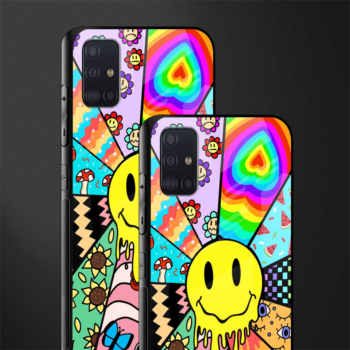 y2k doodle glass case for samsung galaxy a71 image-2