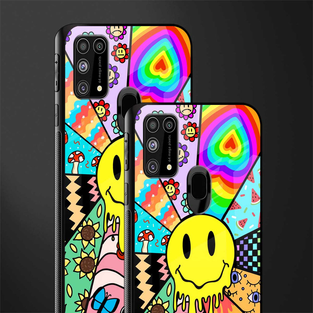y2k doodle glass case for samsung galaxy f41 image-2