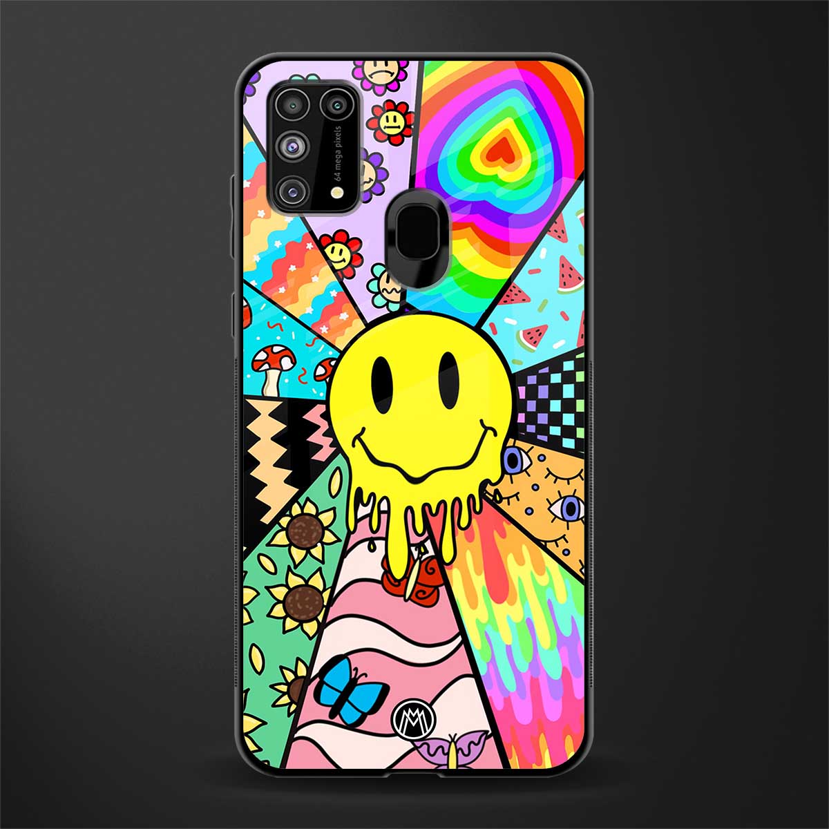 y2k doodle glass case for samsung galaxy f41 image