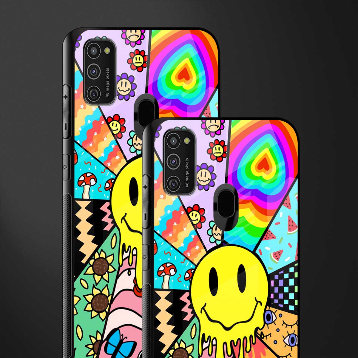 y2k doodle glass case for samsung galaxy m21 image-2