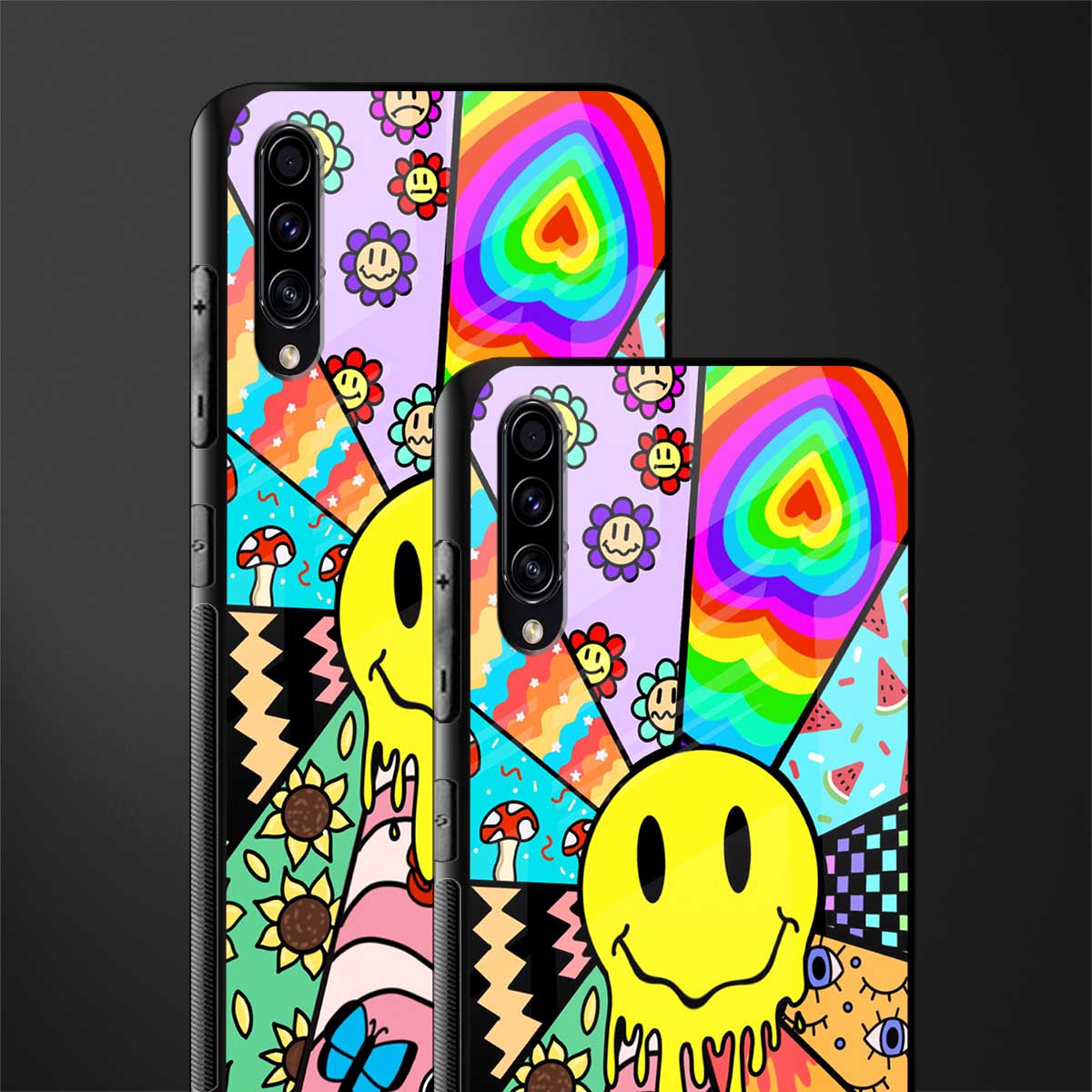 y2k doodle glass case for samsung galaxy a50 image-2