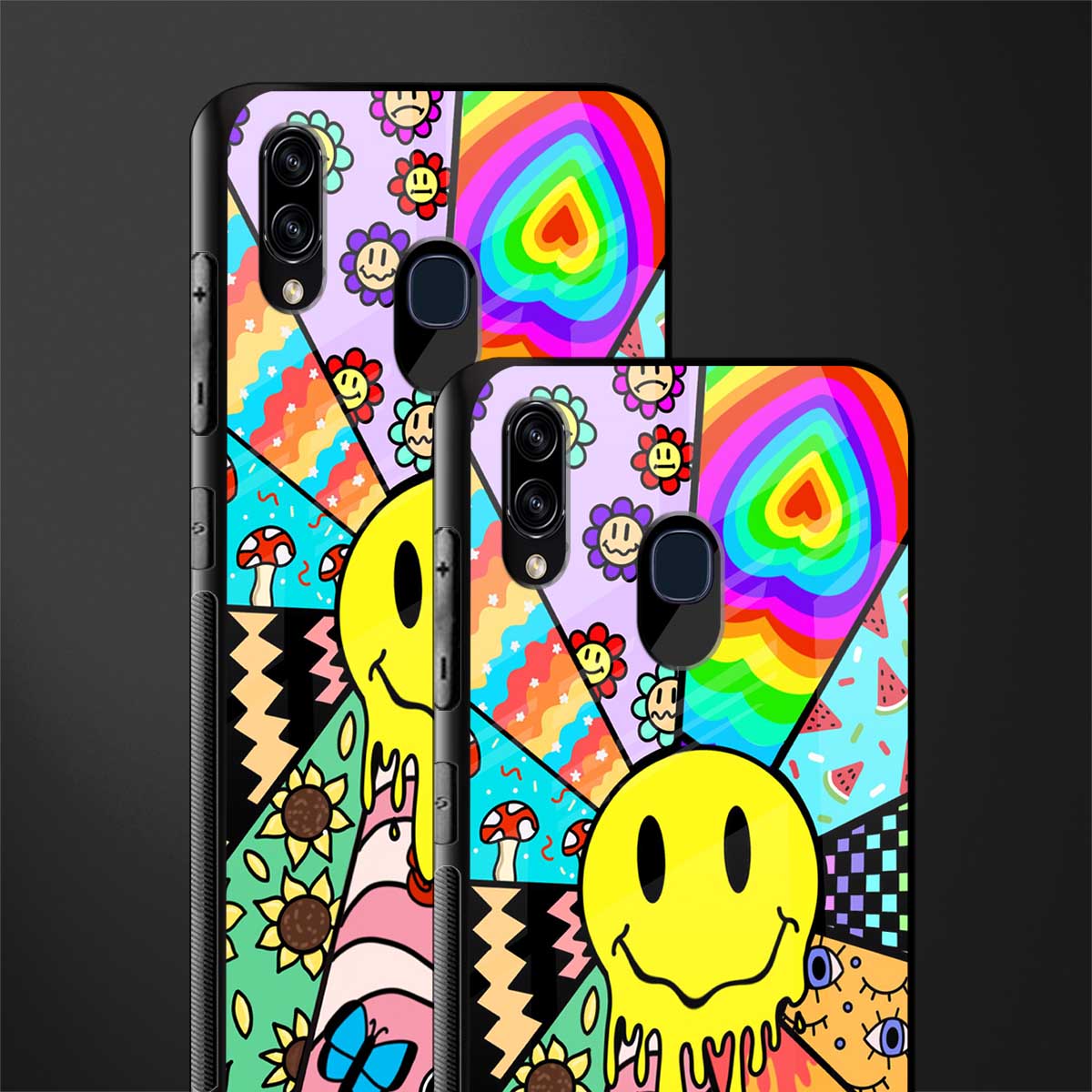 y2k doodle glass case for samsung galaxy a20 image-2