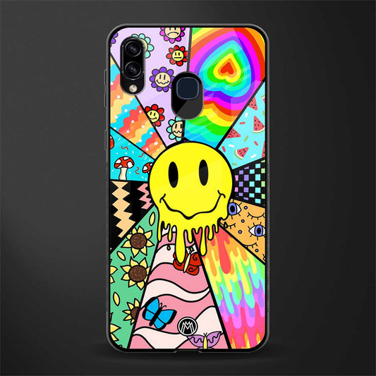 y2k doodle glass case for samsung galaxy a20 image