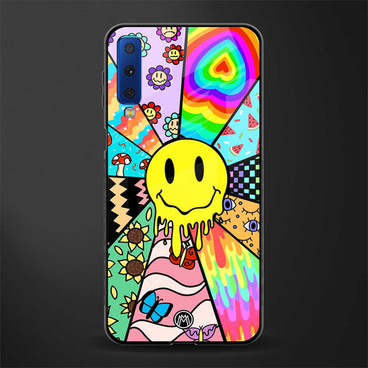 y2k doodle glass case for samsung galaxy a7 2018 image