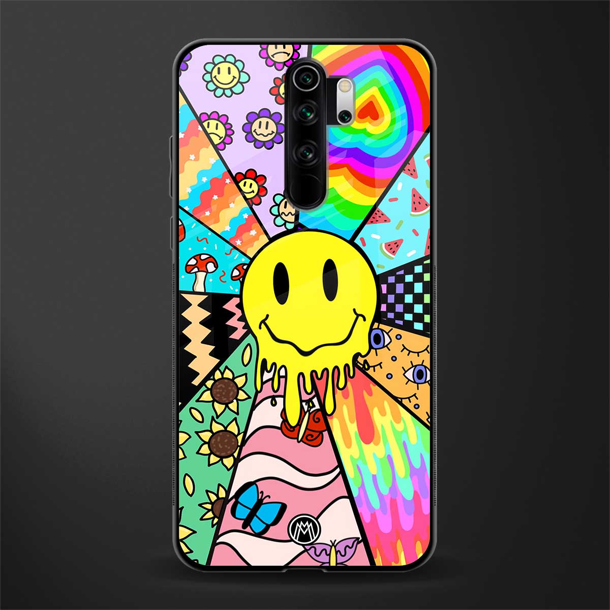 y2k doodle glass case for redmi note 8 pro image