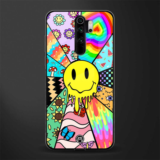 y2k doodle glass case for redmi note 8 pro image
