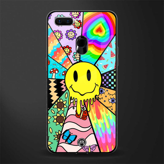 y2k doodle glass case for oppo a7 image