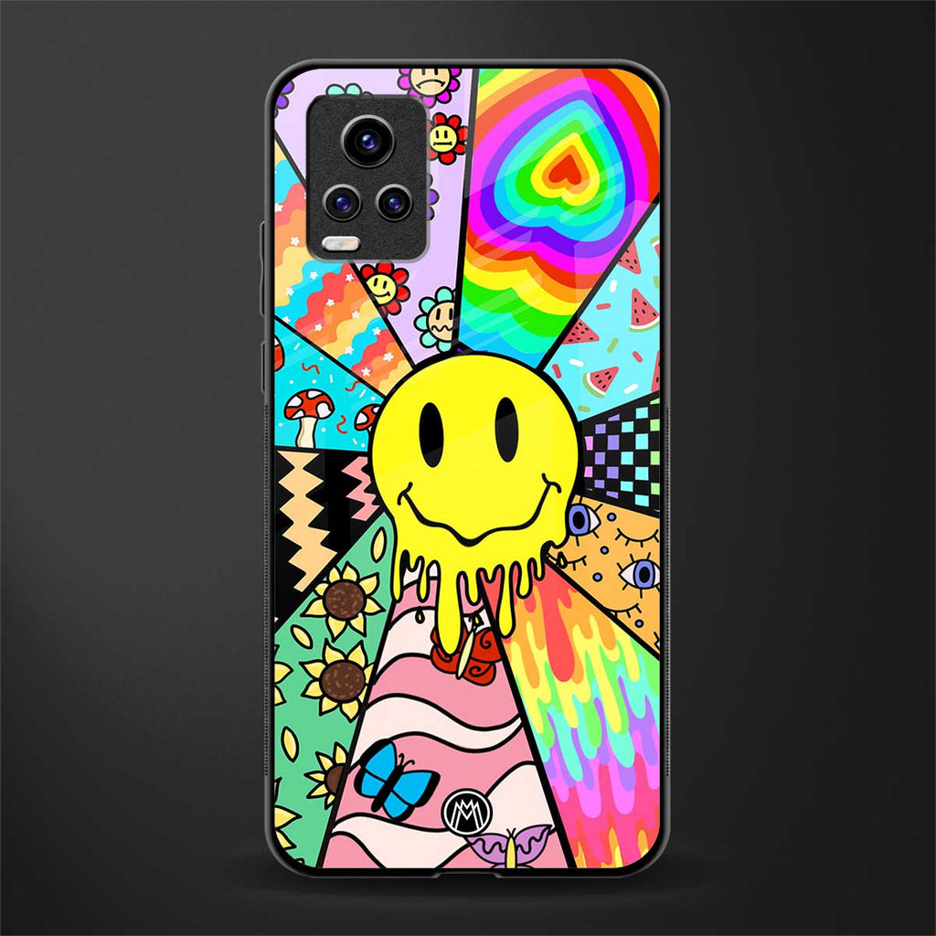y2k doodle back phone cover | glass case for vivo y73