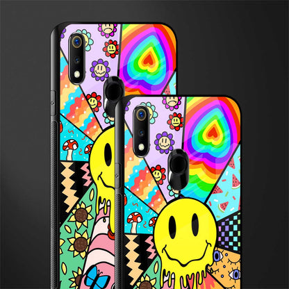 y2k doodle glass case for realme 3 pro image-2