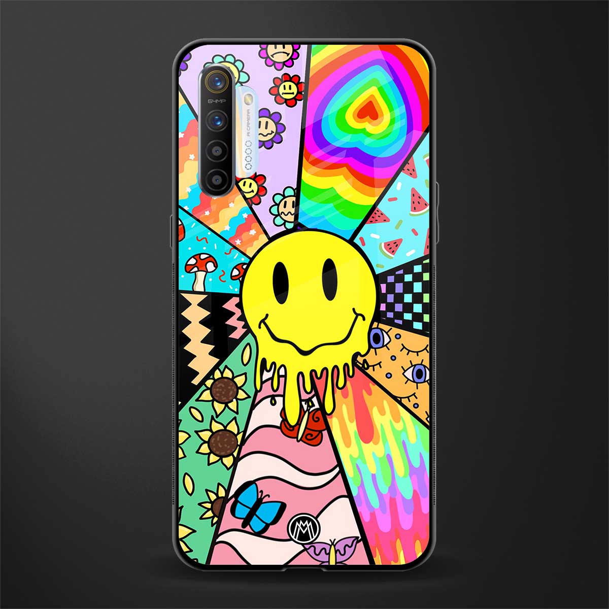 y2k doodle glass case for realme xt image