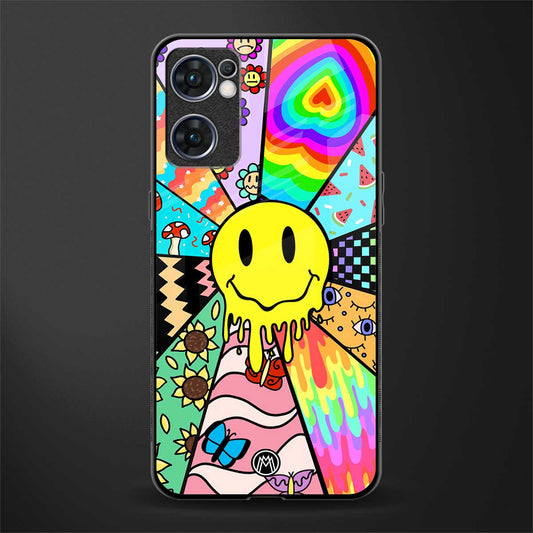 y2k doodle glass case for oppo reno7 5g image