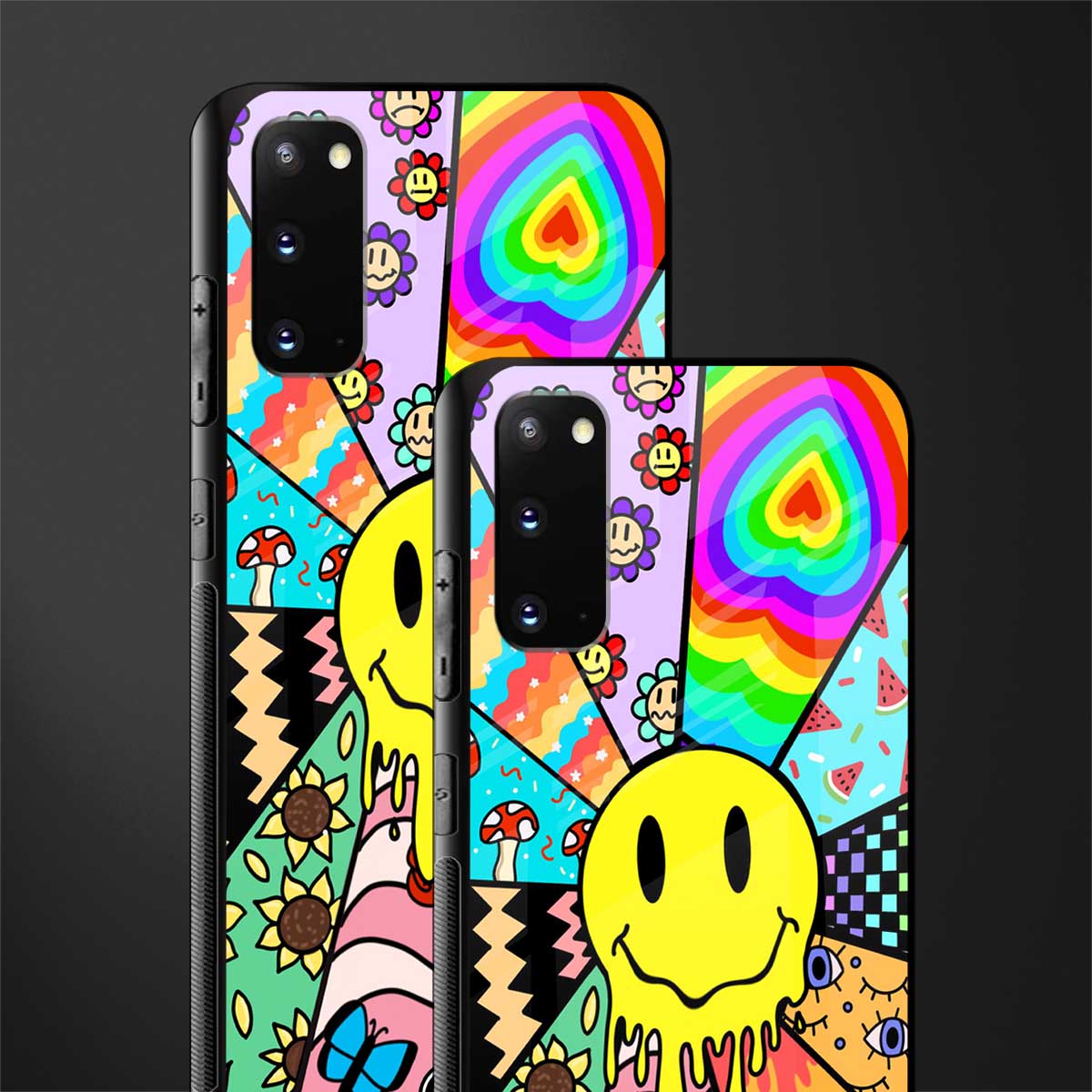y2k doodle glass case for samsung galaxy s20 image-2