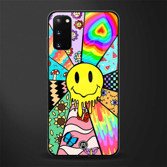 y2k doodle glass case for samsung galaxy s20 image