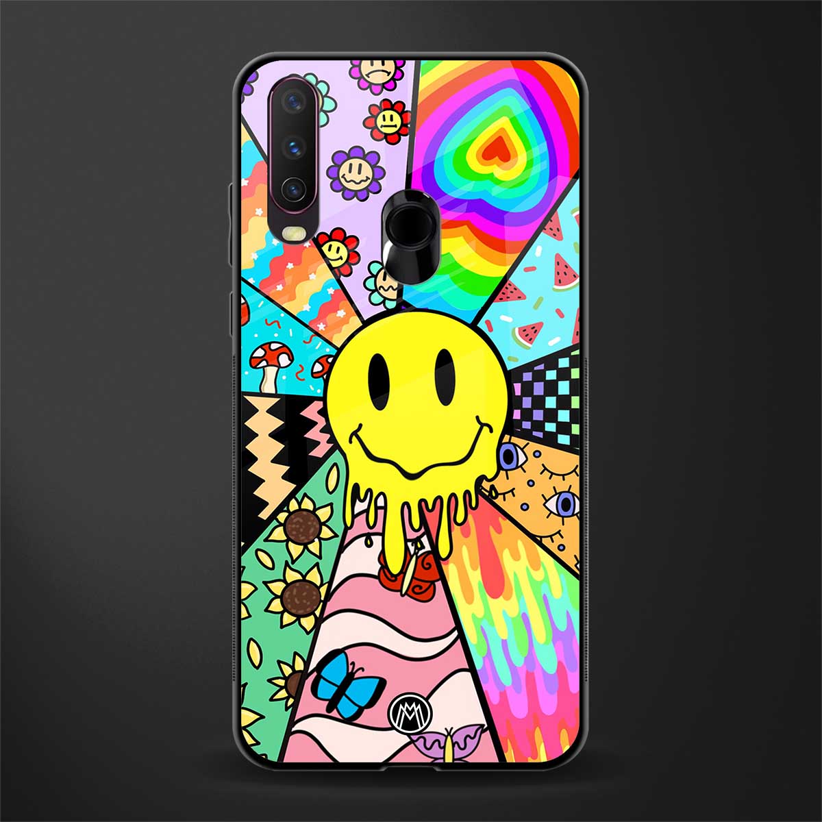 y2k doodle glass case for vivo y17 image