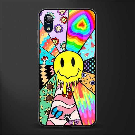 y2k doodle glass case for vivo y1s without fingerprint image