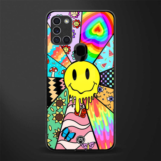 y2k doodle glass case for samsung galaxy a21s image