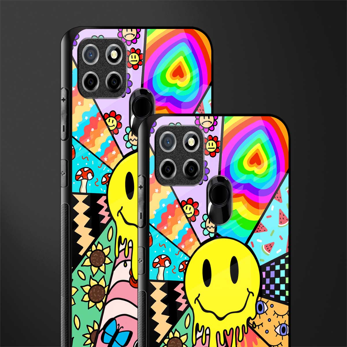 y2k doodle glass case for realme narzo 30a image-2