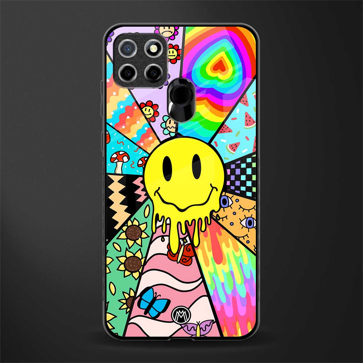 y2k doodle glass case for realme narzo 20 image