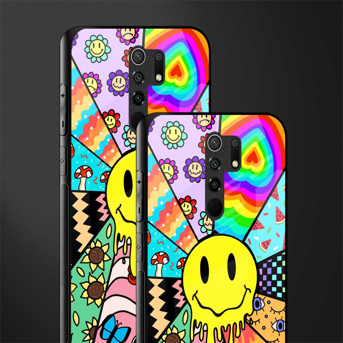 y2k doodle glass case for redmi 9 prime image-2