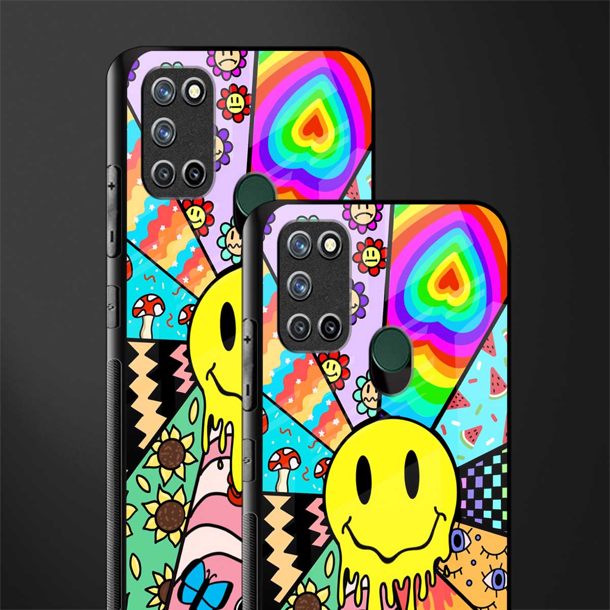 y2k doodle glass case for realme 7i image-2