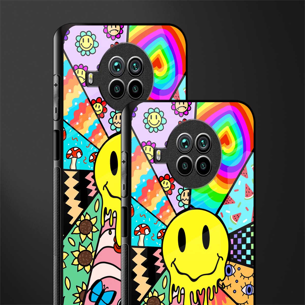 y2k doodle glass case for mi 10i image-2