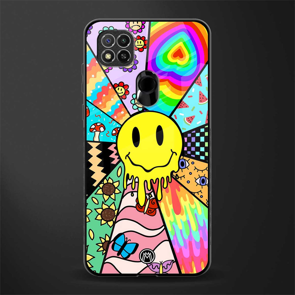y2k doodle glass case for redmi 9c image